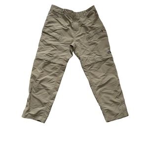 The North Face TNF Mens Convertible Hiking Zipped Outdoor Shorts Pants Khaki XL